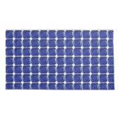 Square Sapphire Gemstone Blue Kissenbezug (Rückseite-Links)