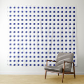 Square Sapphire Gemstone Blue Wandteppich (Beispiel (Horizontal))