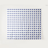 Square Sapphire Gemstone Blue Wandteppich (Vorderseite (Horizontal))