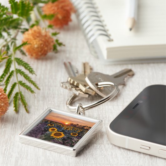 Square Schlüsselanhänger (Seite)