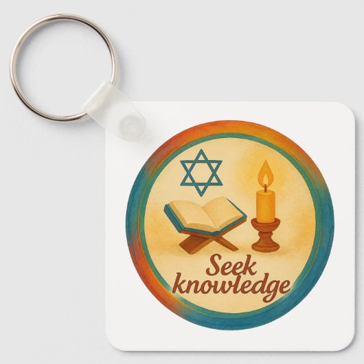 Square Schlüsselanhänger - Dauerhafte und beidseit (Vorderseite)