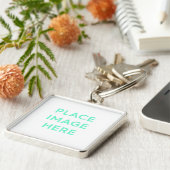 Square Schlüsselanhänger - Souvenir Geschenkdesign (Seite)