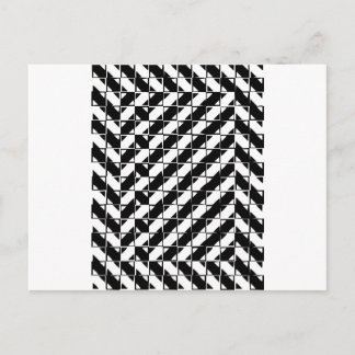 Square Shape-optische Illusion Postkarte