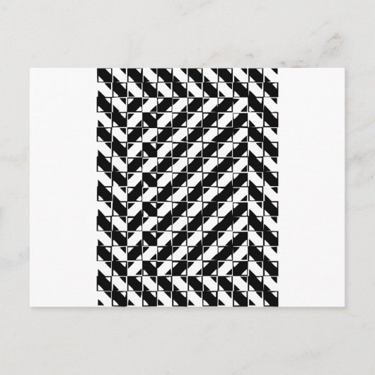 Square Shape-optische Illusion Postkarte (Vorderseite)