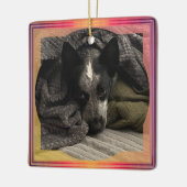 Square Shaped Foto Ornament Firey HAMbWG (Links)