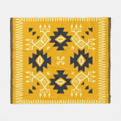 Square shawl, paisley floral batik. fleecedecke (Vorderseite (Horizontal))