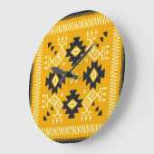 Square shawl, paisley floral batik. große wanduhr (Winkel)