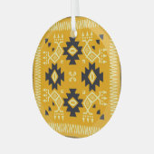 Square shawl, paisley floral batik. ornament aus glas (Vorderseite links)