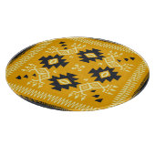 Square shawl, paisley floral batik. schneidebrett (Ecke)