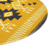 Square shawl, paisley floral batik. schneidebrett (Ecke)