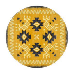 Square shawl, paisley floral batik. schneidebrett