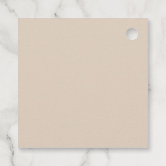 Square Silver Retro Disco Brautparty Geschenkanhänger (Rückseite)