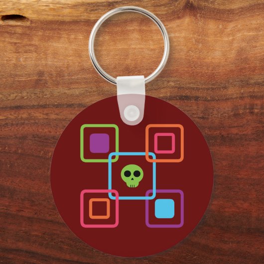 Square Skull Schlüsselanhänger (Vorderseite)