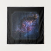 Square Spaceship Window Space View Wandteppich (Vorderseite (Horizontal))
