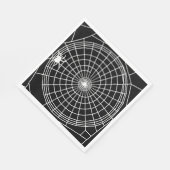 Square Spider Web, Beängstigendes Halloween-Design Serviette (Ecke)