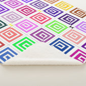 Square Spirals Sherpa Blanket Sherpadecke (3/4)