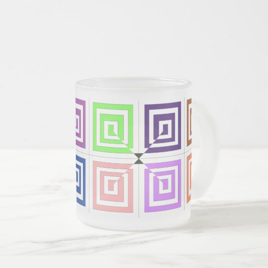 Square Spirals Tasse (VorderseiteRechts)