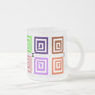 Square Spirals Tasse