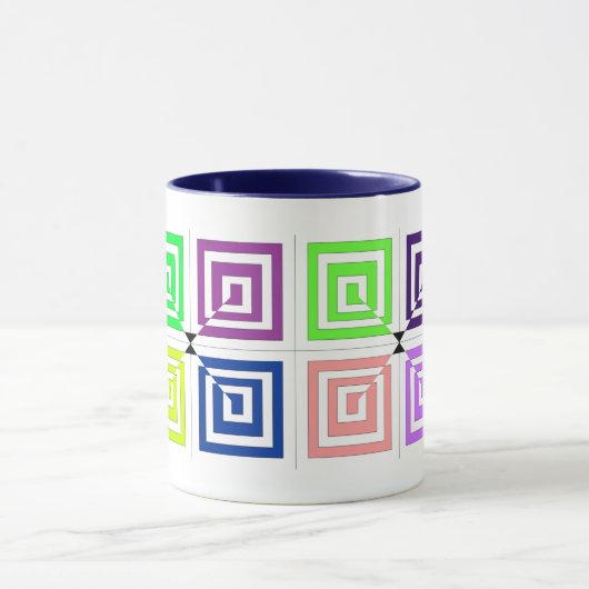 Square Spirals Tasse (Zentrum)