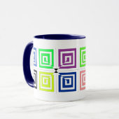 Square Spirals Tasse (Vorderseite Links)