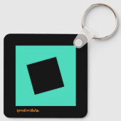 Square Square Square Keychain Schlüsselanhänger (Rückseite)