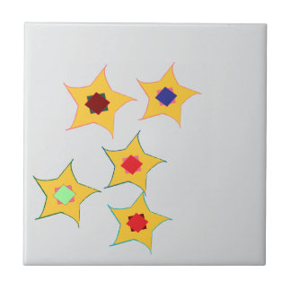 square  stars designed ceramic tiles fliese