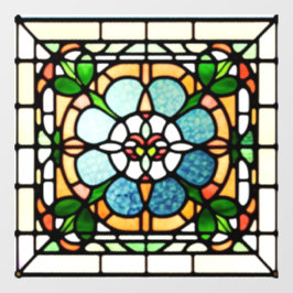 Square Stated Glas AI Art Window Cloning Fensteraufkleber