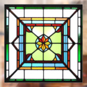 Square Stated Glas AI Art Window Cloning Fensteraufkleber (Blatt 2)