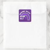 Square Sticker Alzheimer's Association (Tasche)