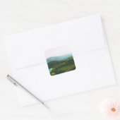 Square Sticker mit Saint Thomas Island Scene (Umschlag)