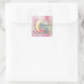 Square Stickers ramadan Blume Mond (Tasche)