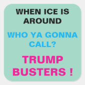 Square Stickers, sheet of six 3 inch stickeSticker Quadratischer Aufkleber (Vorderseite)