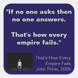 Square Stickers, sheet of six 3 inch stickeSticker Quadratischer Aufkleber