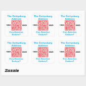 Square Stickers, sheet of six 3 inch stickeSticker Quadratischer Aufkleber (Blatt)