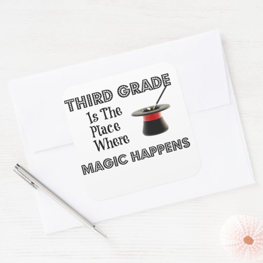 Square Stickers ThirdGradeMagic (Umschlag)