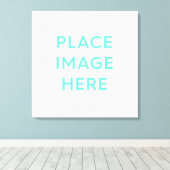 Square Stretched Wrapped Canvas Print 24" x 24" Leinwanddruck (Insitu (Holzboden))