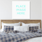 Square Stretched Wrapped Canvas Print 24" x 24" Leinwanddruck (Insitu (Schlafzimmer))