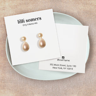 Square Stud Earring Schlichte Display Card