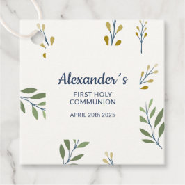 Square Tag - Benutzerdefiniertes botanisches Muste Geschenkanhänger