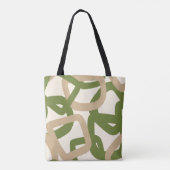 Square Tangle Olive Green Tasche (Rückseite)