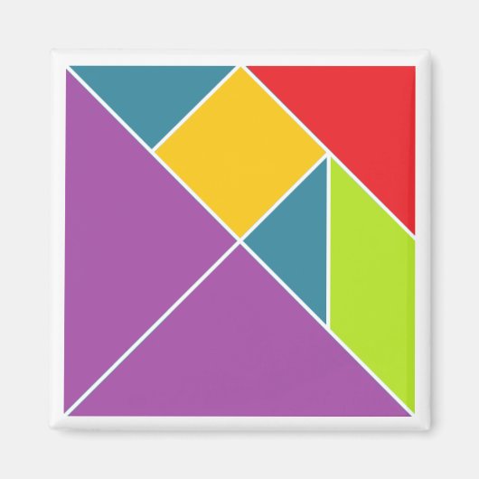 Square Tangram Magnet (Vorne)