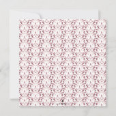 Square Taufen Einladungen Religiöse Rosa (Rückseite)