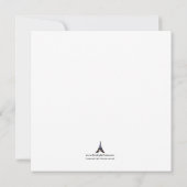 Square Tea Set Bridal Dusche Einladungen, Rosa Einladung (Rückseite)