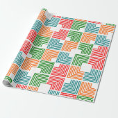 Square Threads Geschenkpapier (Ungerollt)
