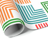 Square Threads Geschenkpapier (Rolleneckpunkt)