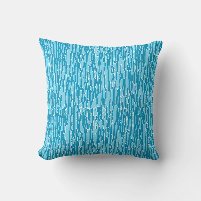 Square Throw Pillow (16" x 16") w/Summer Sky Blue! Kissen (Vorderseite)