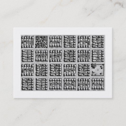 Square Town, Mini Artwork Visitenkarte (Vorderseite)
