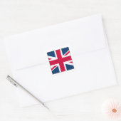 Square Union Jack Sticker mit weißer Grenze (Umschlag)