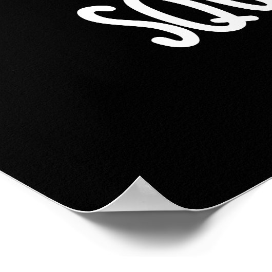 Square vocado Funny Avocado Pun Dark BG Poster (Ecke)