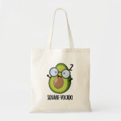 Square-vocado Funny Avocado Pun Tragetasche (Vorne)